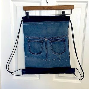 Custom draw string Jean bag